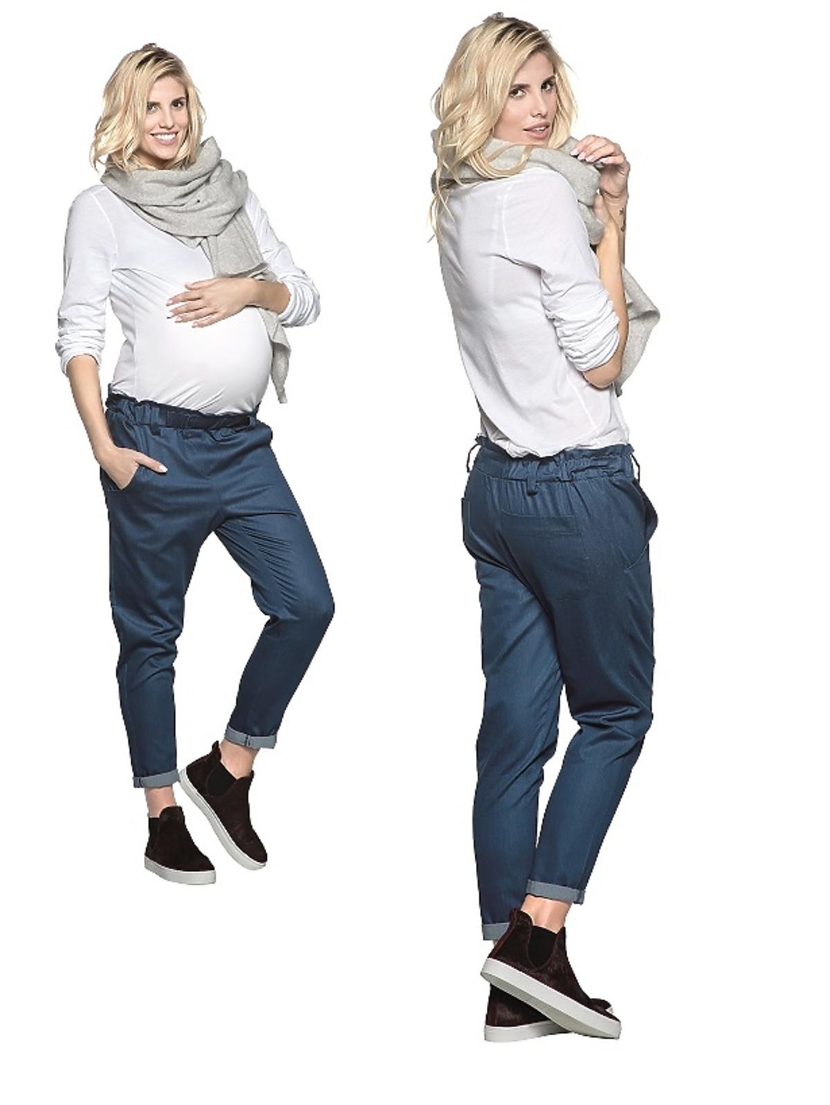 Spodnie jeansowe dla kobiet w ciąży z kolekcji MumMe Code