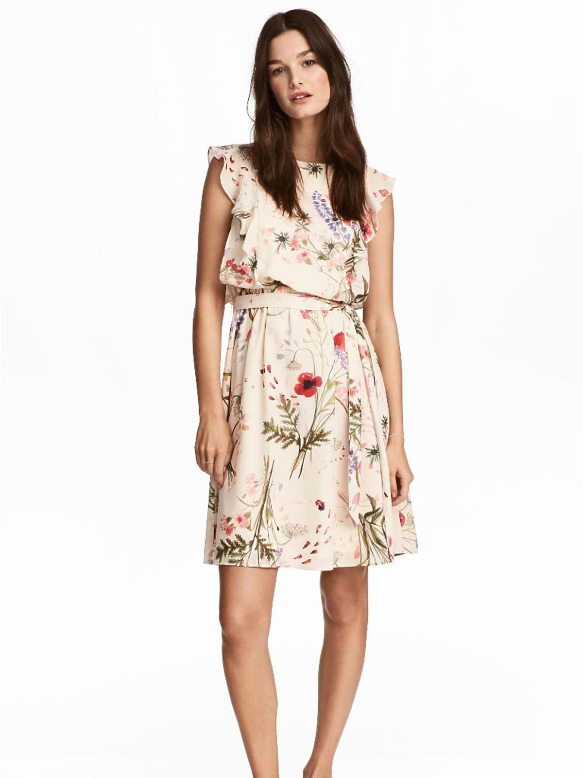 sukienka w kwiaty H&M krótka do karmienia.jpg