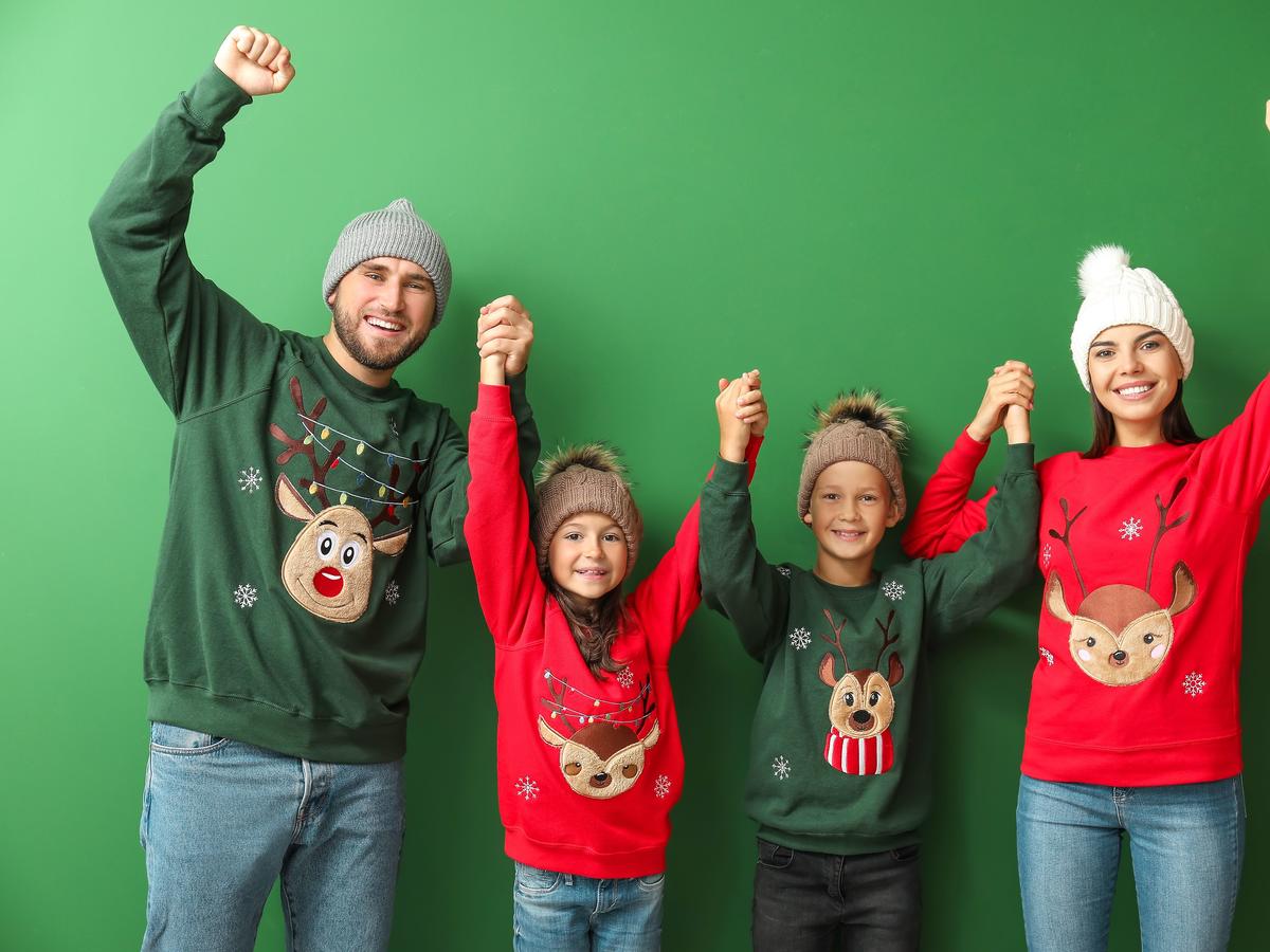 sweterki świąteczne dla rodziny
