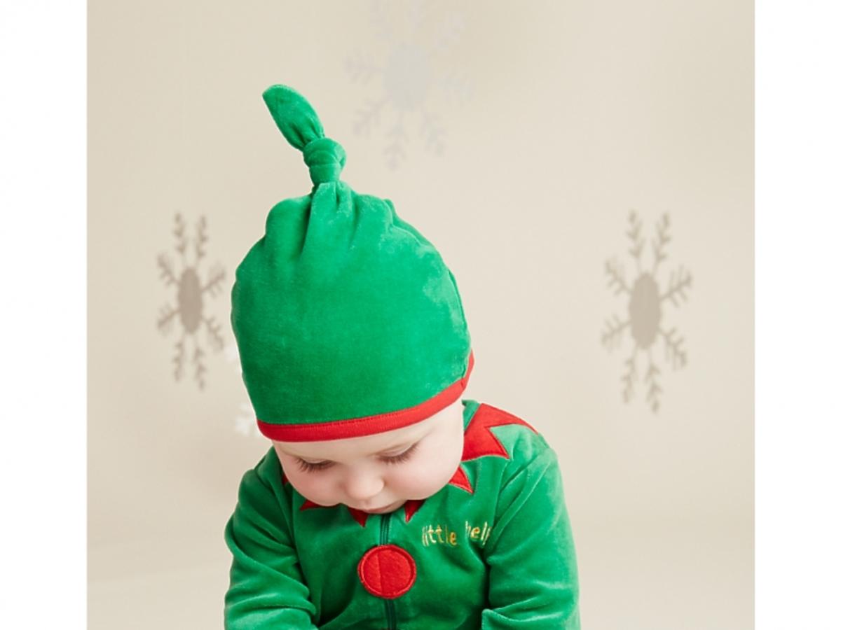 świąteczne ubranka dla dzieci, strój elfa