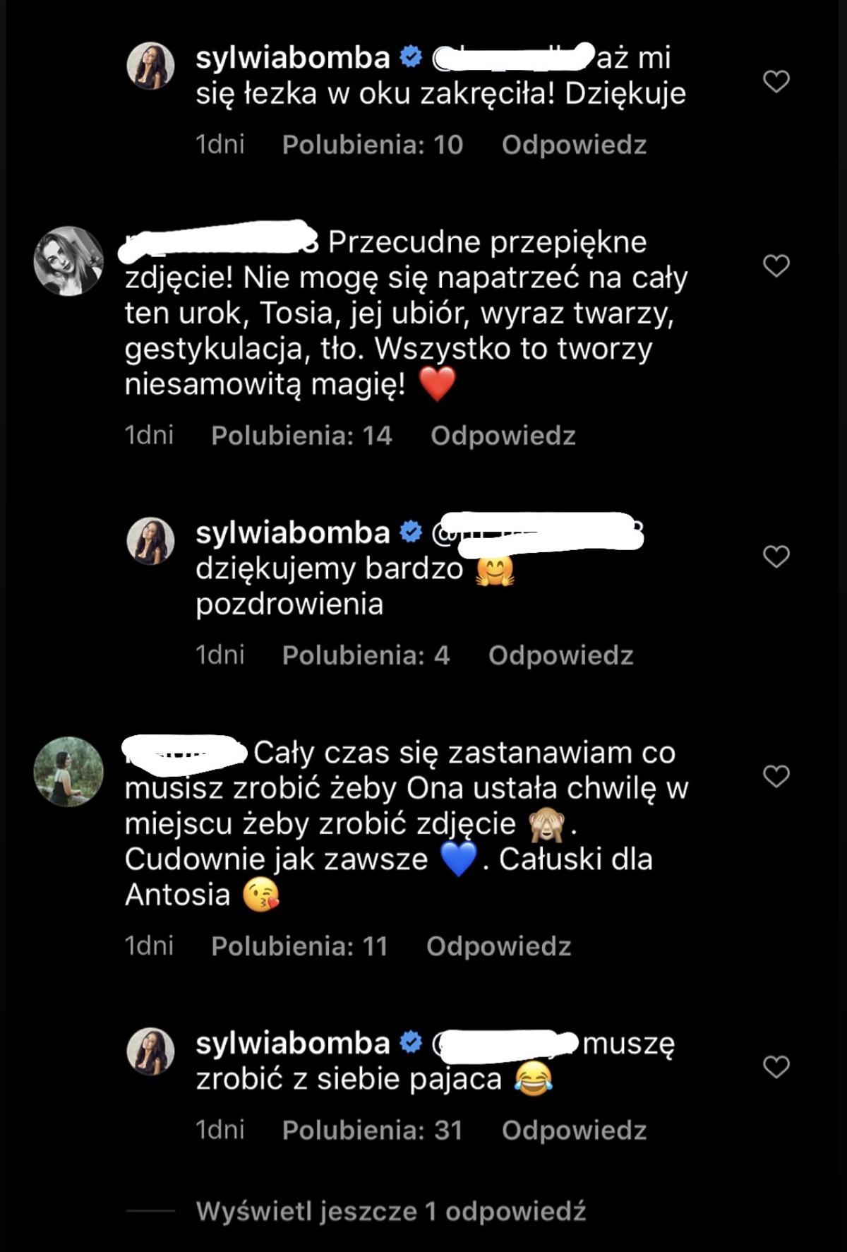 Sylwia Bomba odpowiada fankom na komentarze
