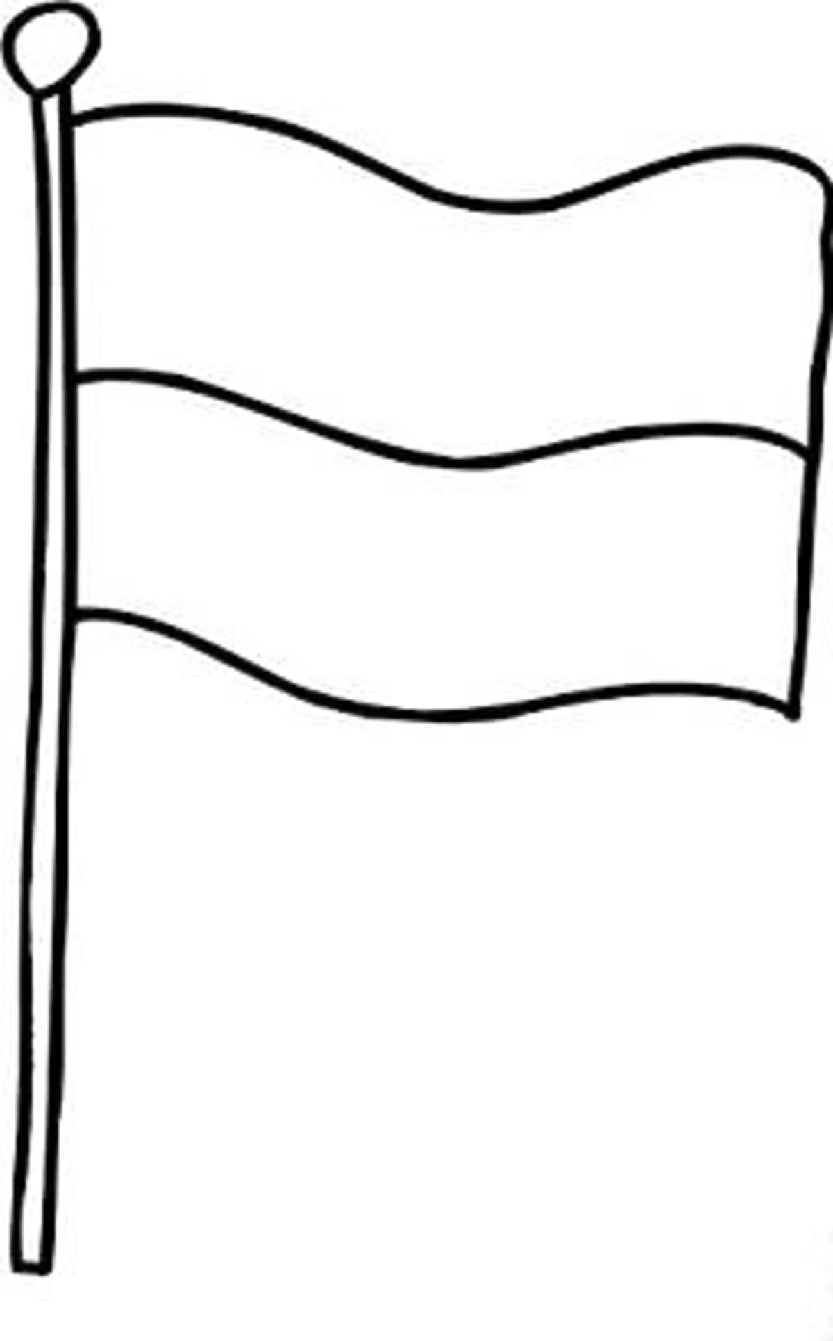 symbole narodowe kolorowanki flaga