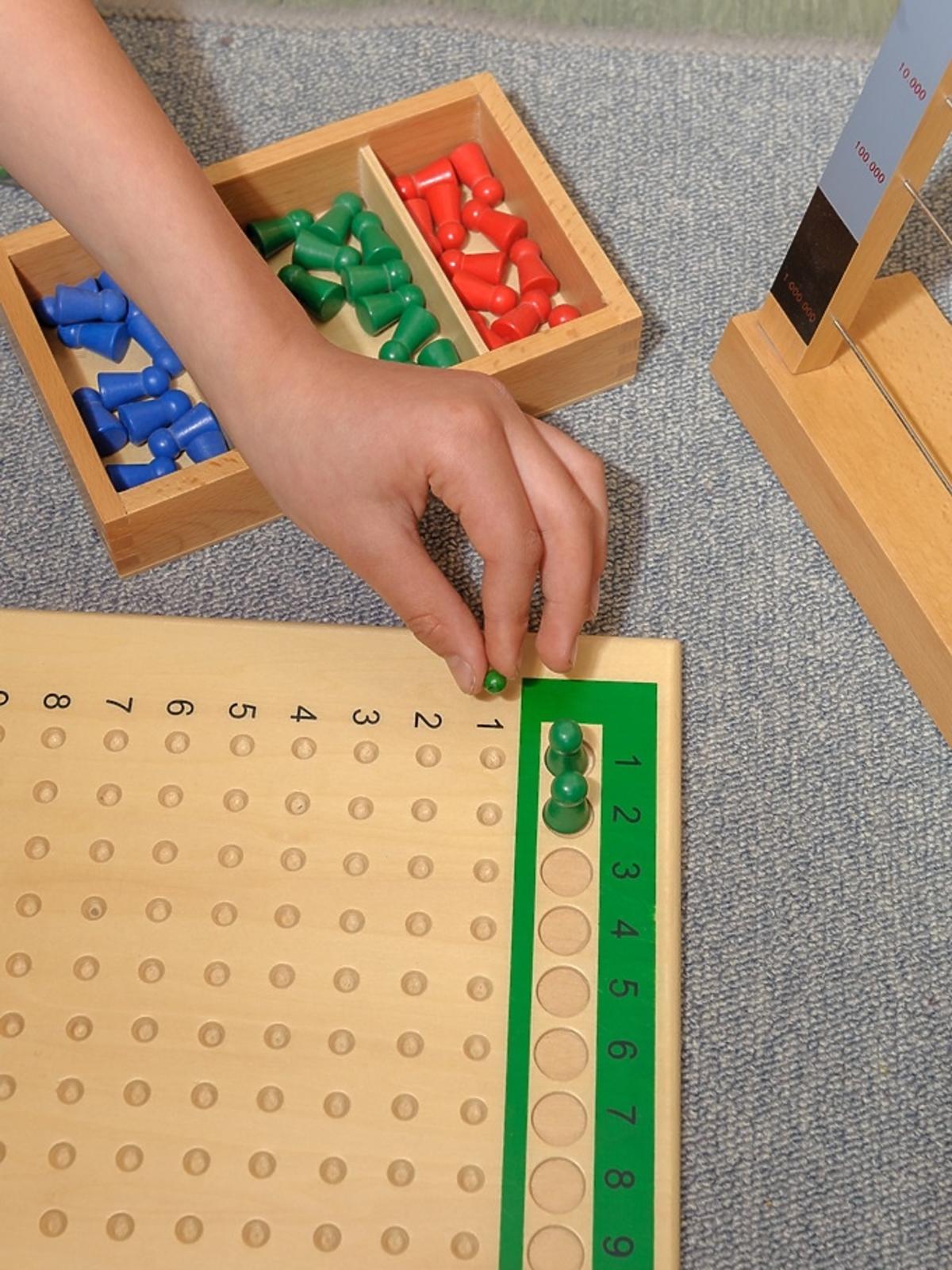 tablica do mnożenia Montessori