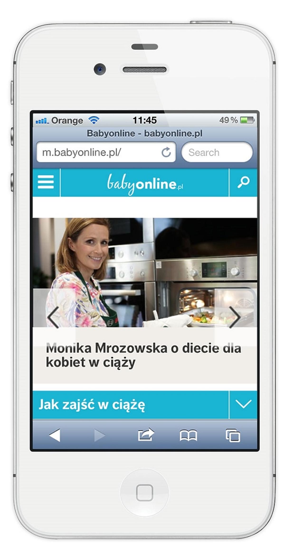 Wersja mobilna Babyonline.pl
