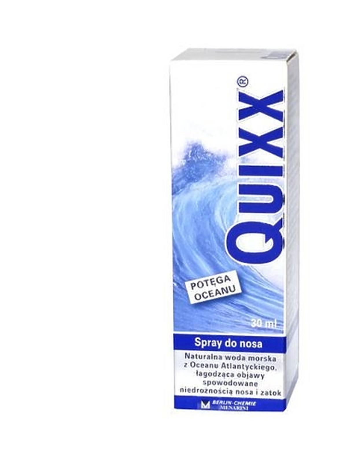 woda morska do nosa Quixx Nasal Spray hipertoniczny, Laboratoires Pharma Ster, cena: ok. 20 zł/30 ml