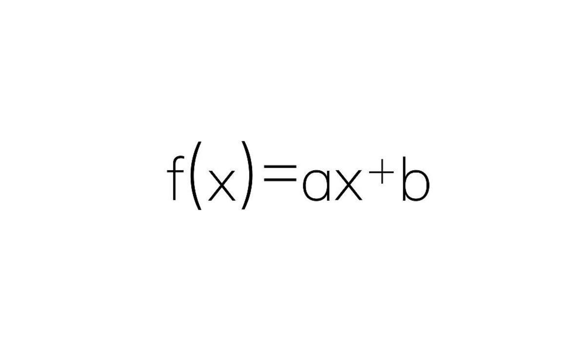 Wzór funkcji liniowej