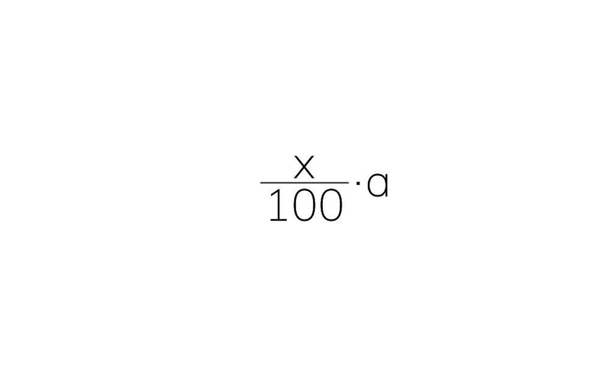 x100a - procent z liczby