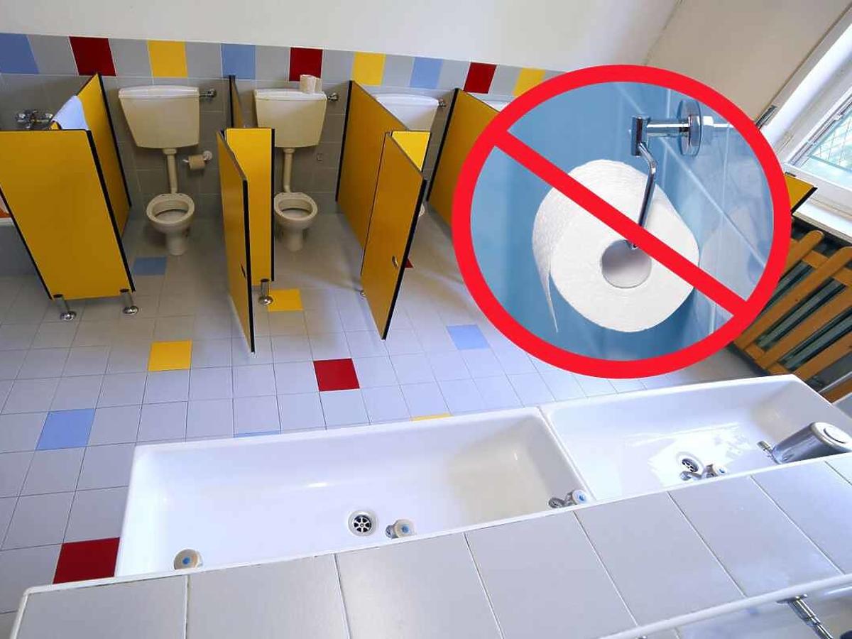 za karę nie będzie papieru toaletowego w łazience