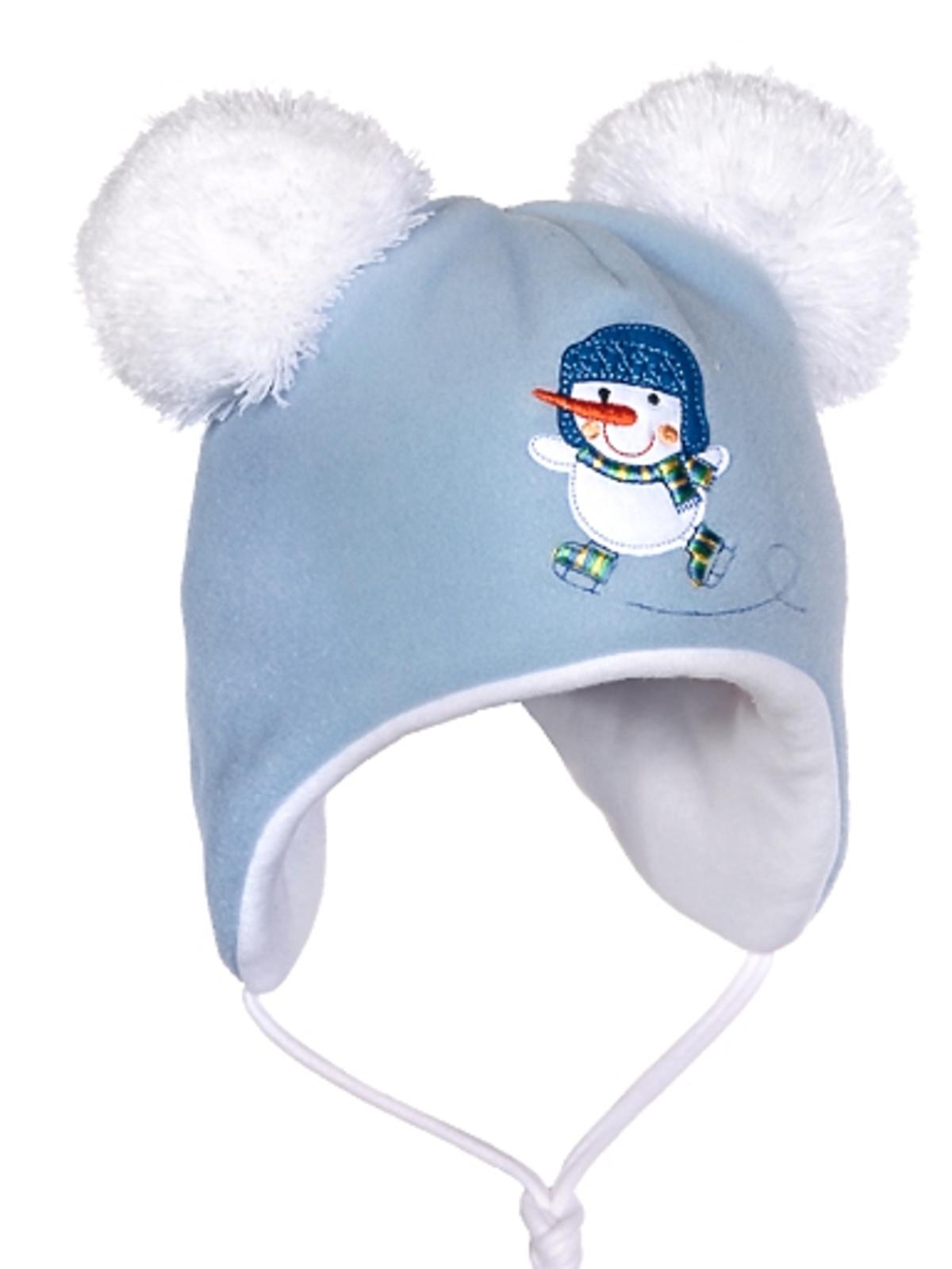 zimowa czapeczka dla dziecka z bałwankiem