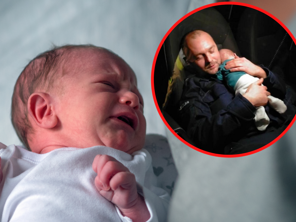 Policjant uratował niemowlę, które się zadławiło
