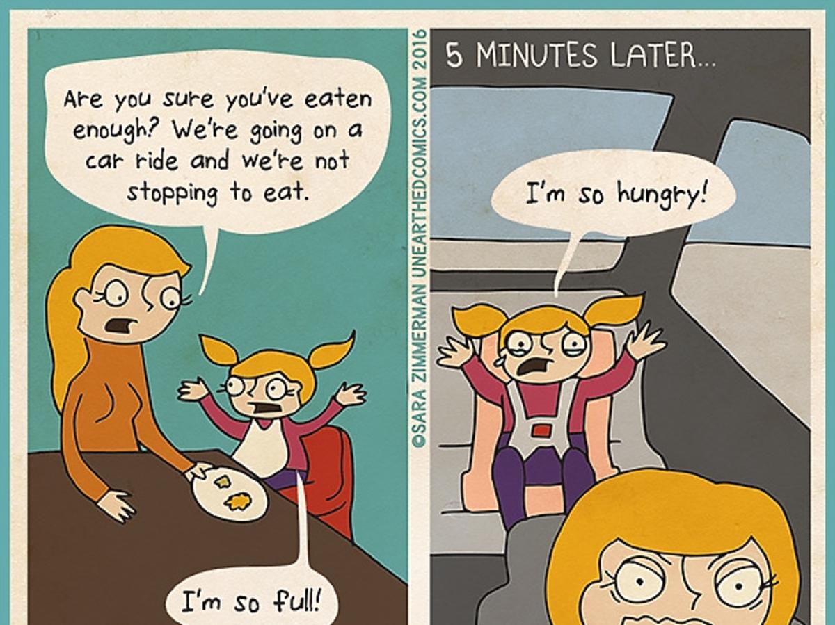 Przezabawny komiks o mamach i dzieciach, dla których najważniejsze jest jedzenie