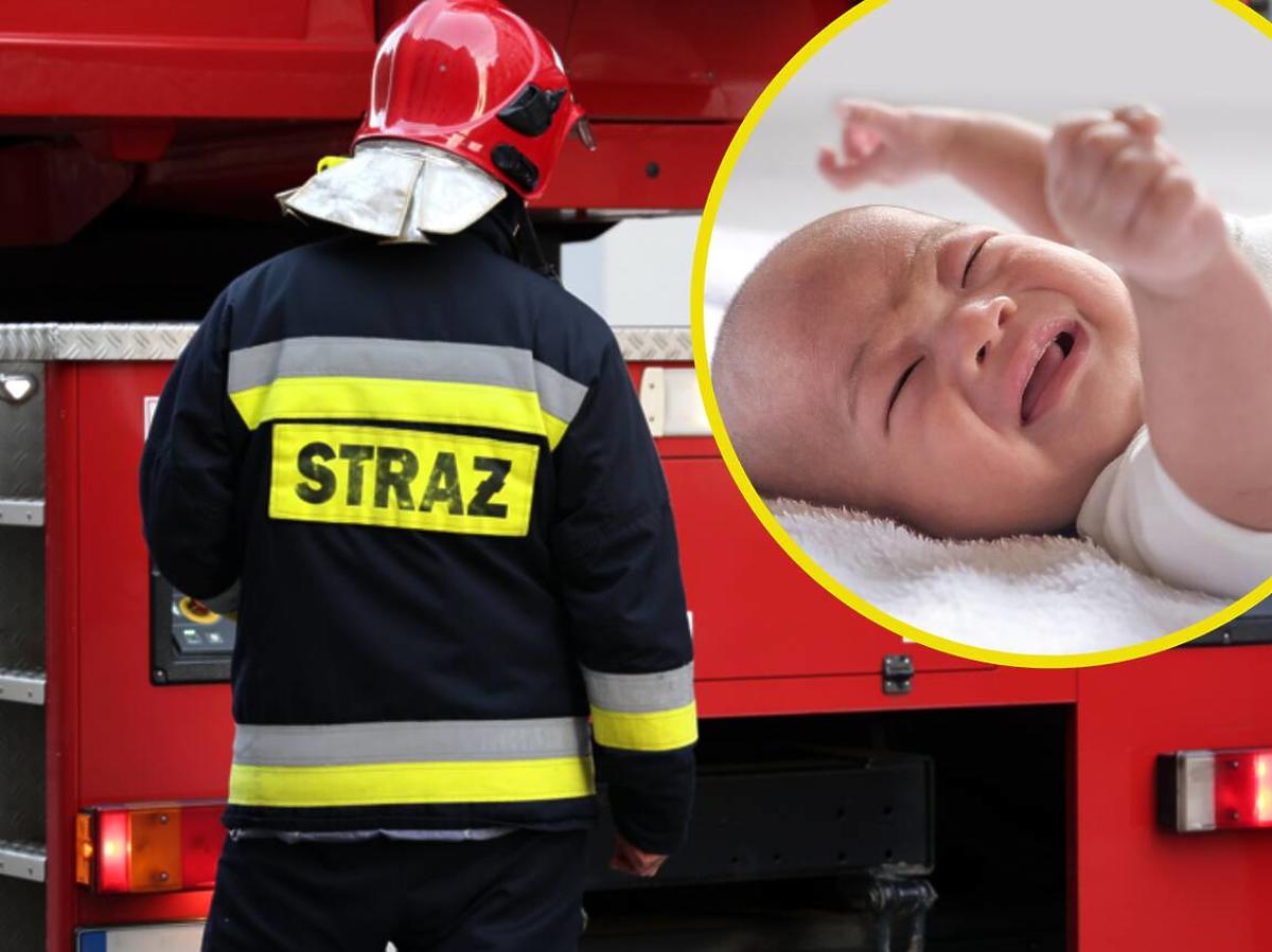Strażacy uratowali 8-miesięczne dziecko